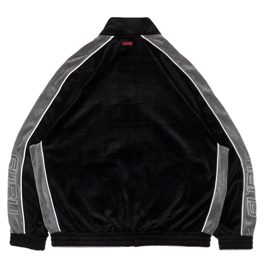 FUBU VELOUR TRACK SETUP【BLACK】 (フブ メンズ ベロア セットアップ