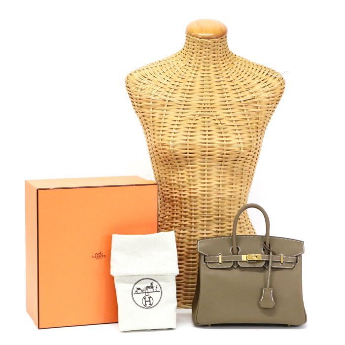 未使用・展示品 エルメス HERMES バーキン25 スイフト (レザー) GD金具