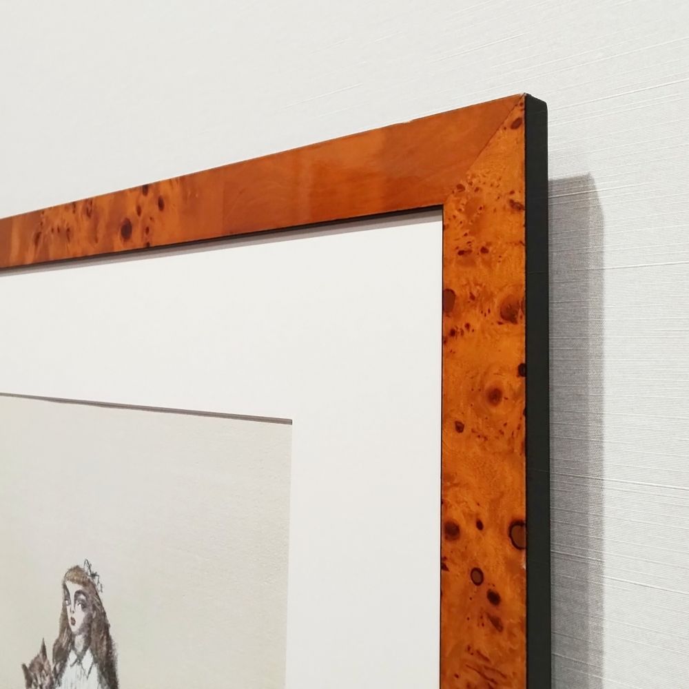 猫とアリス リトグラフ