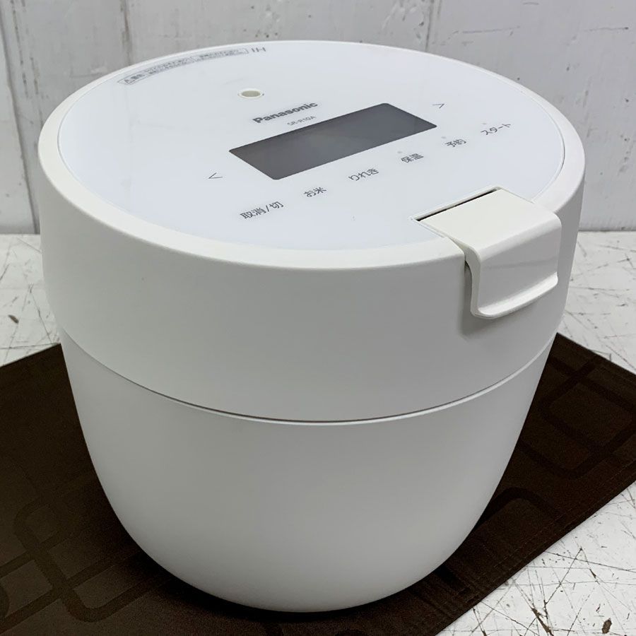 Panasonic SR-R10A 炊飯器 ホワイト Panasonic パナソニック 圧力IHジャー炊飯器 5合炊き ホワイト