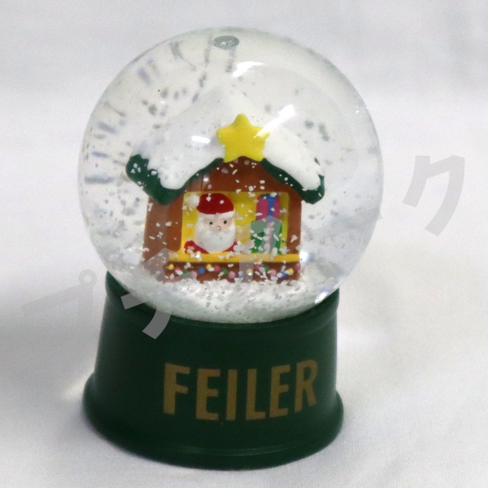 フェイラー ハンカチ＆スノードームセット クリスマス サンタ