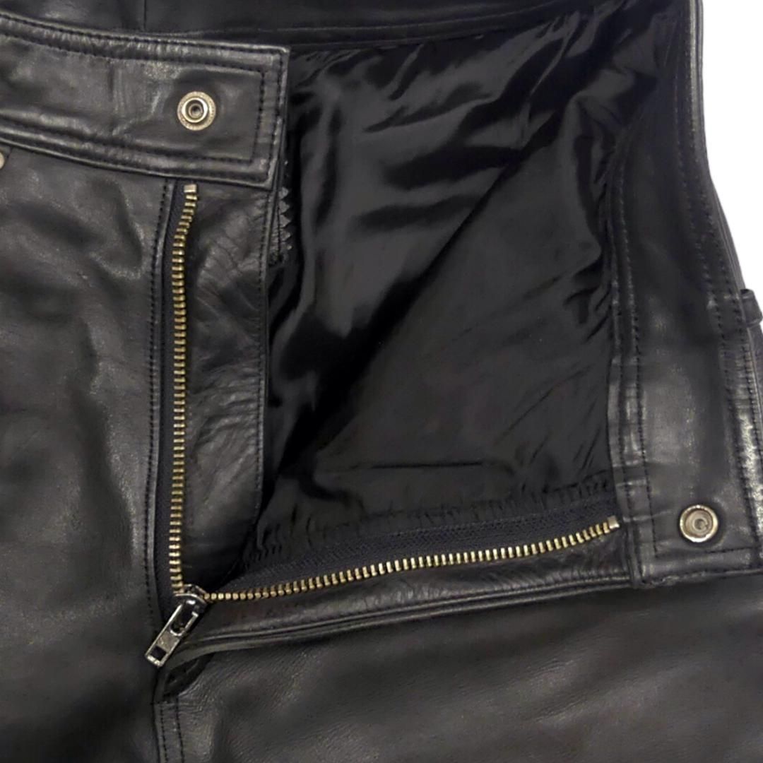 【本革】ハーレーダビッドソン リアルマッコイズ レザーパンツ 黒 W32 レザーパンツ ハーレーダビッドソン リアルマッコイズ W30 黒
