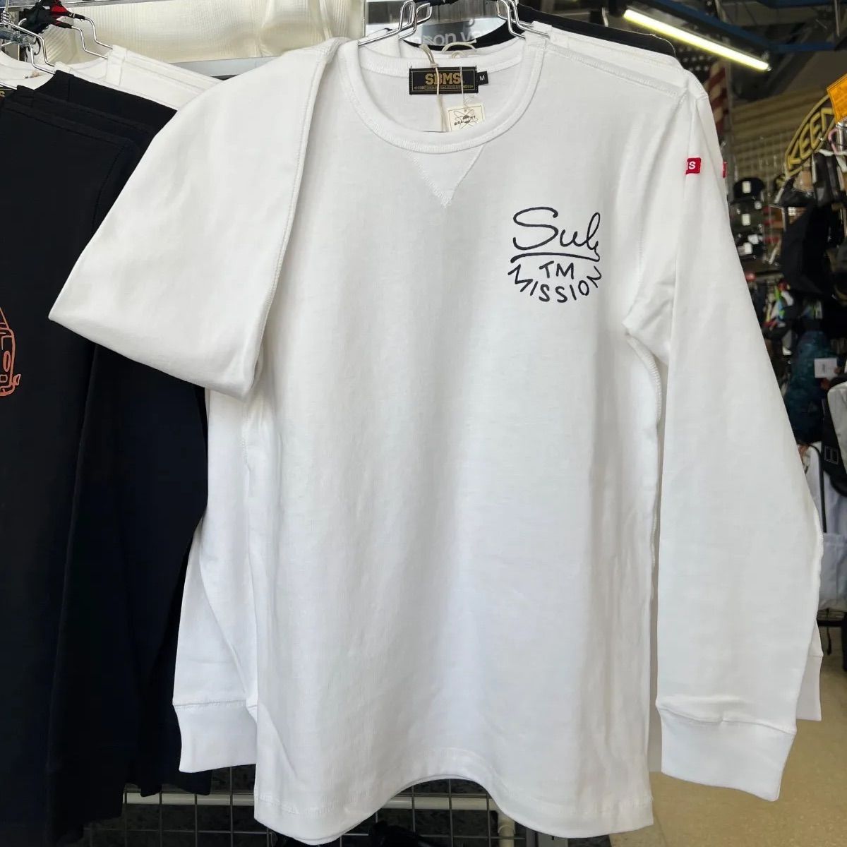 XL あり 福岡ブランド SBMS サブミッション⚫︎長袖 厚手 ロンT ブラック ホワイト ロゴ バックプリント