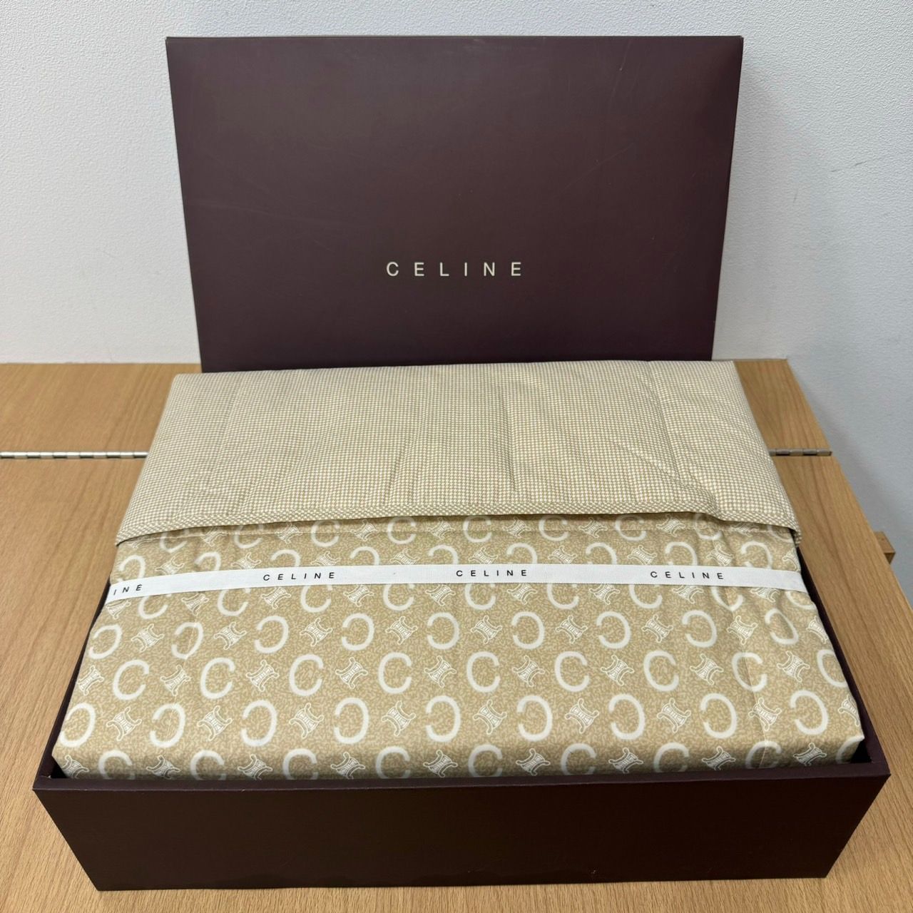 CELINE 羽毛肌掛けふとん ダウンケット セリーヌ ダウンケット