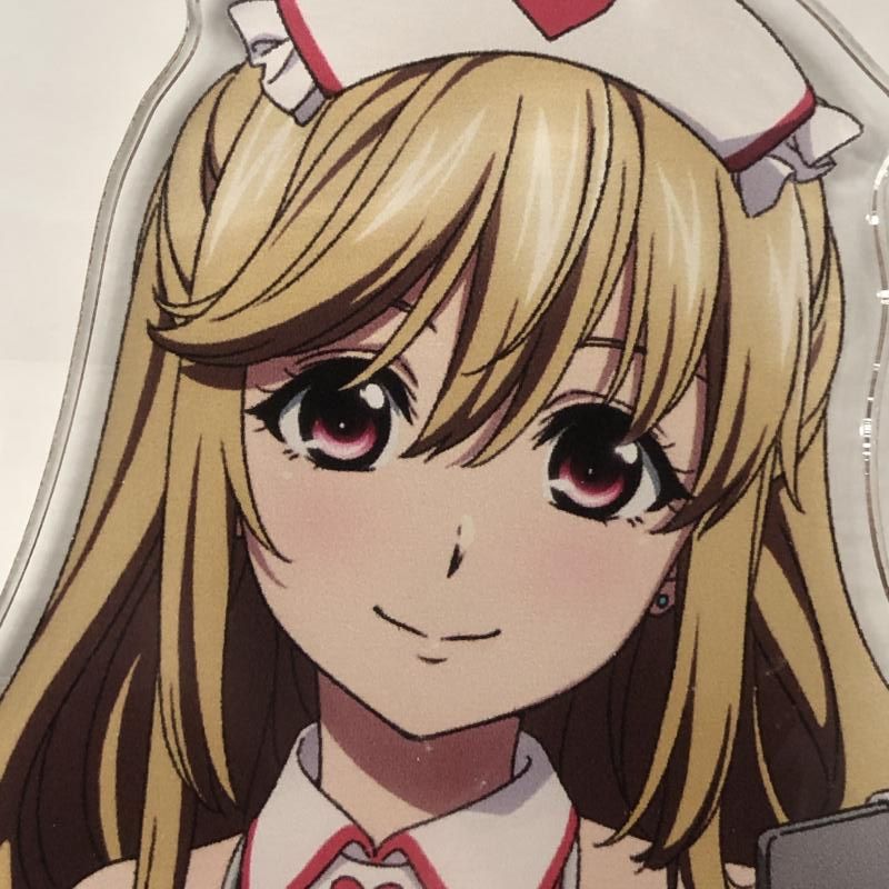 中古】カーテン魂 藍羽浅葱 ナース水着 描き下ろし特大アクリル