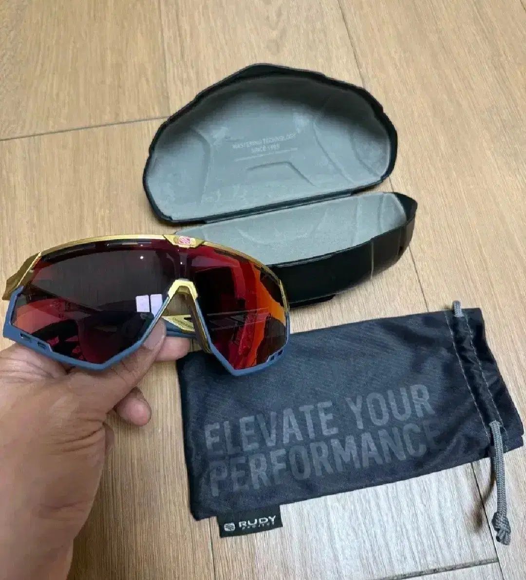 [RUDYPROJECT] サングラス インカスXL フリップアップ ハーフリム デミタートル/スモーク シェイプA (52x45mm)