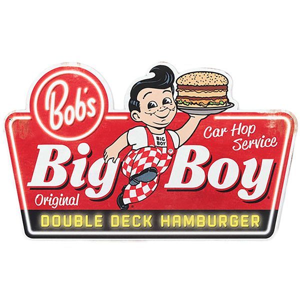 ダイカットメタルサイン BIG BOY DOUBLE DECK HAMBURGER【ビッグボーイ
