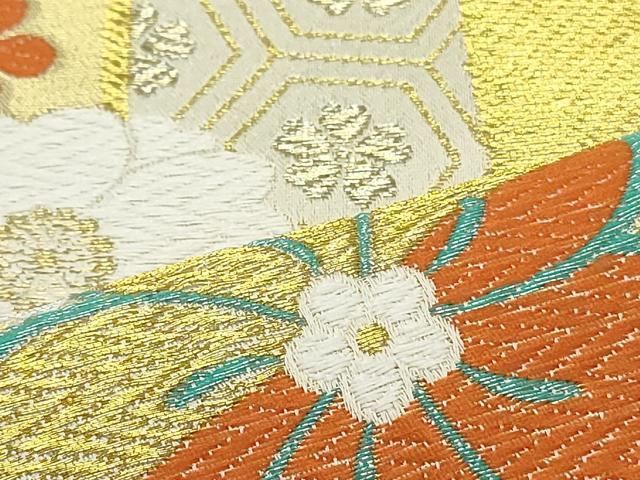 ⑥⑤⑨夏帯 プラチナ 菱吉祥文 袋帯 正絹 ⑥⑤⑨夏帯 プラチナ 菱吉祥文 袋帯 正絹 - メルカリ