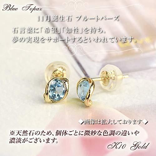 ブルートパーズ ピアス