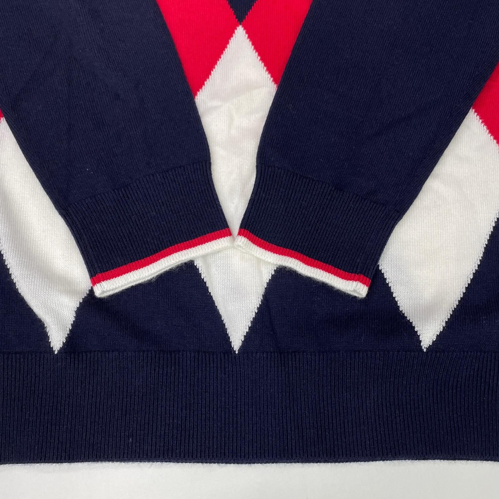 メンズ ムータマリン muta MARINE セーター 4 S 紺 ネイビー クルーネック アーガイル LLC-HASEGAWATOSO_COM