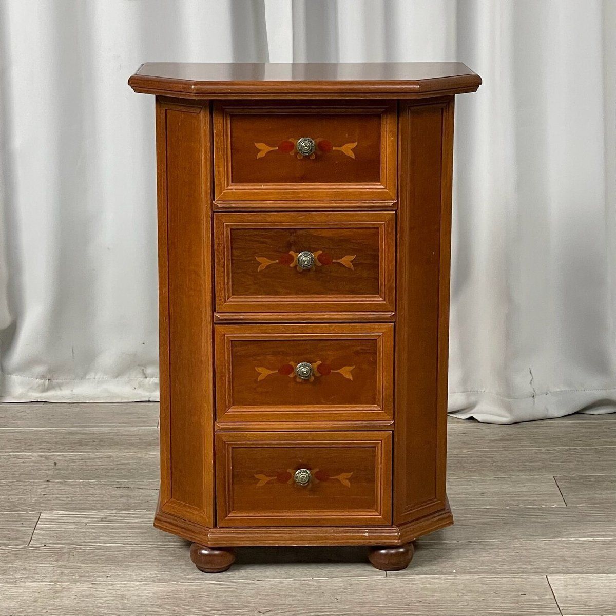 2756 クラシック 象嵌 電話台 小物入れ 引出し 飾り台 花台 引出し アンティーク スタイル イタリア|神奈川県秦野市|A1