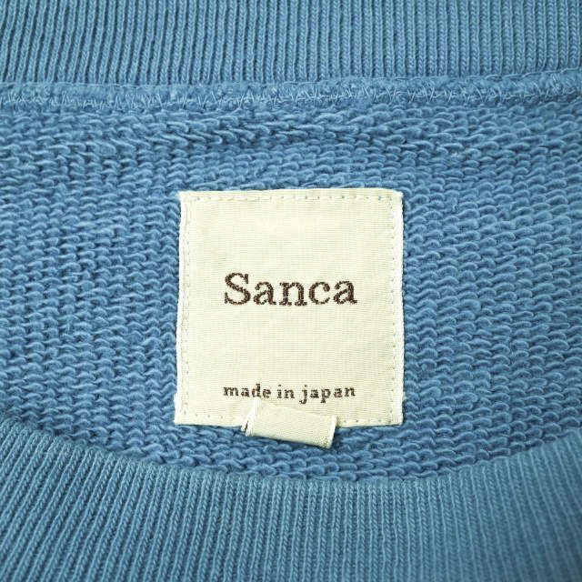 Sanca サンカ 日本製 ソフト吊り裏毛ポケットクルースウェット 