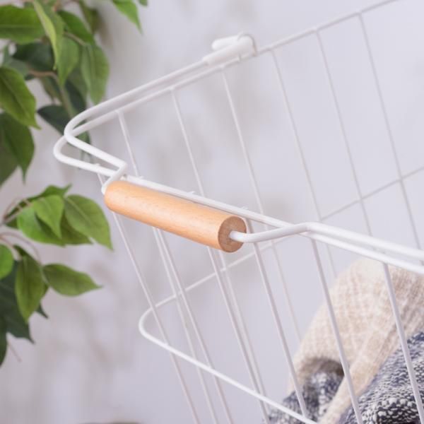 ランドリーバスケット 洗濯かご 洗濯物カゴ 洗濯物入れ 脱衣所 ランドリー キャスター 収納バスケット シンプル おしゃれ ブラック 黒 ホワイト 白 azm-lfs-881 MARWIL-DEMENAGEMENTS_CH