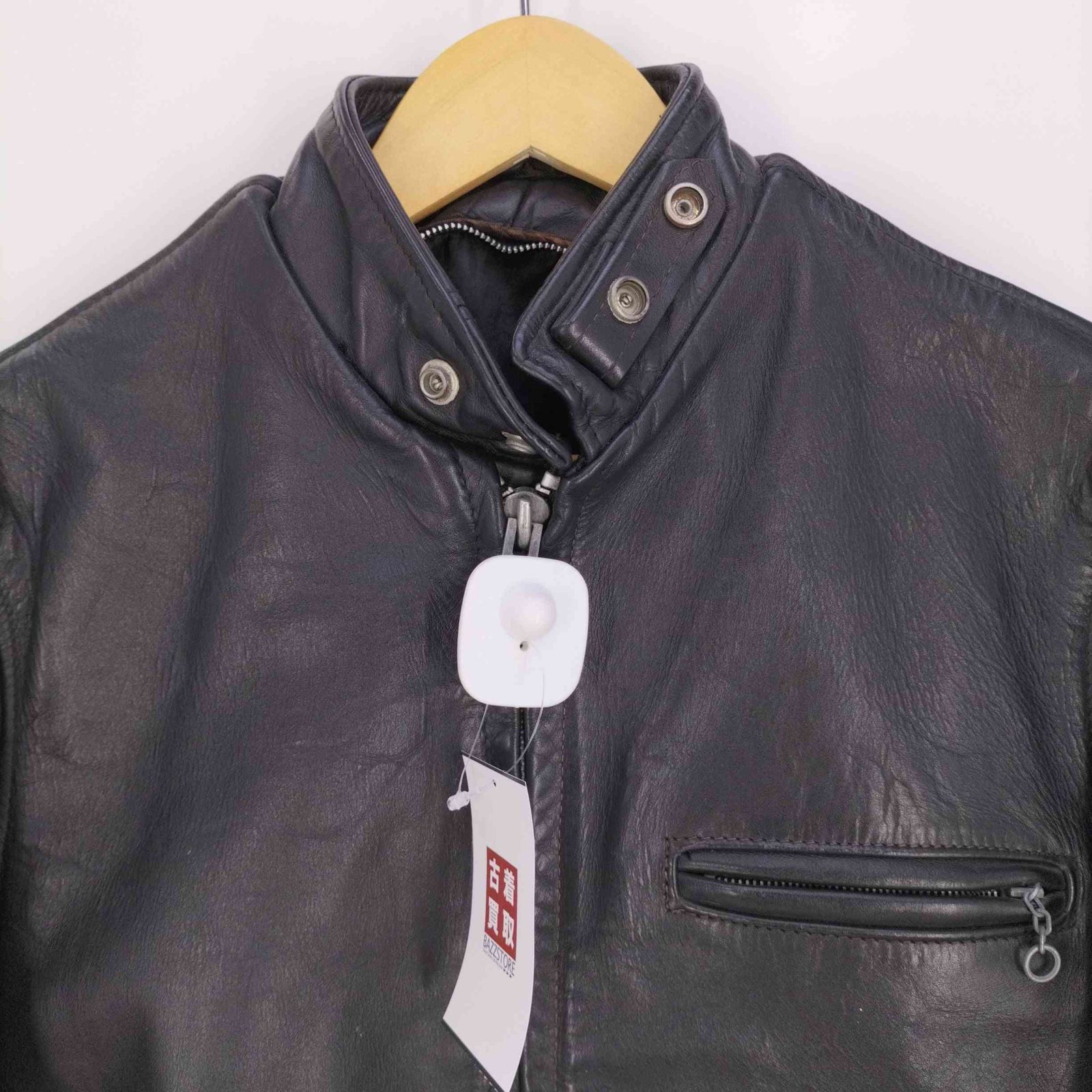ショット Schott LOT:641 スタンドカラー シングルライダース 