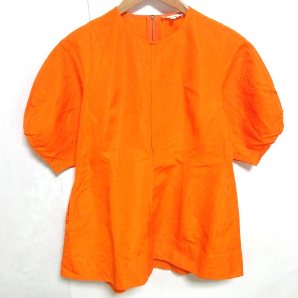美品 21SS BLAMINK ブラミンク コットンシルクランタンスリーブ 