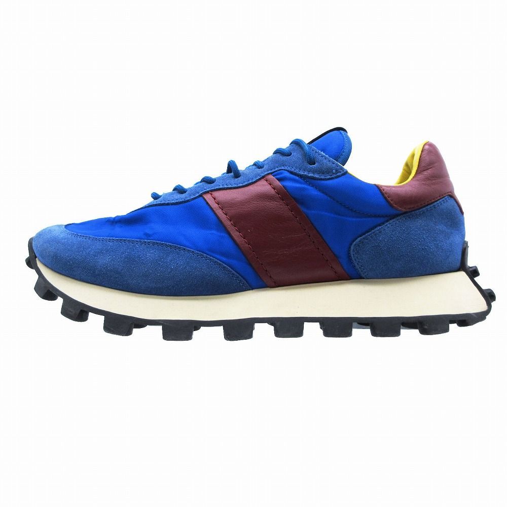 TOD'S (トッズ) 1T スニーカー ブルー/レッド 9サイズ 美品 TOD'S(トッズ)☆関税込 レディース レザー スニーカー (TOD'S