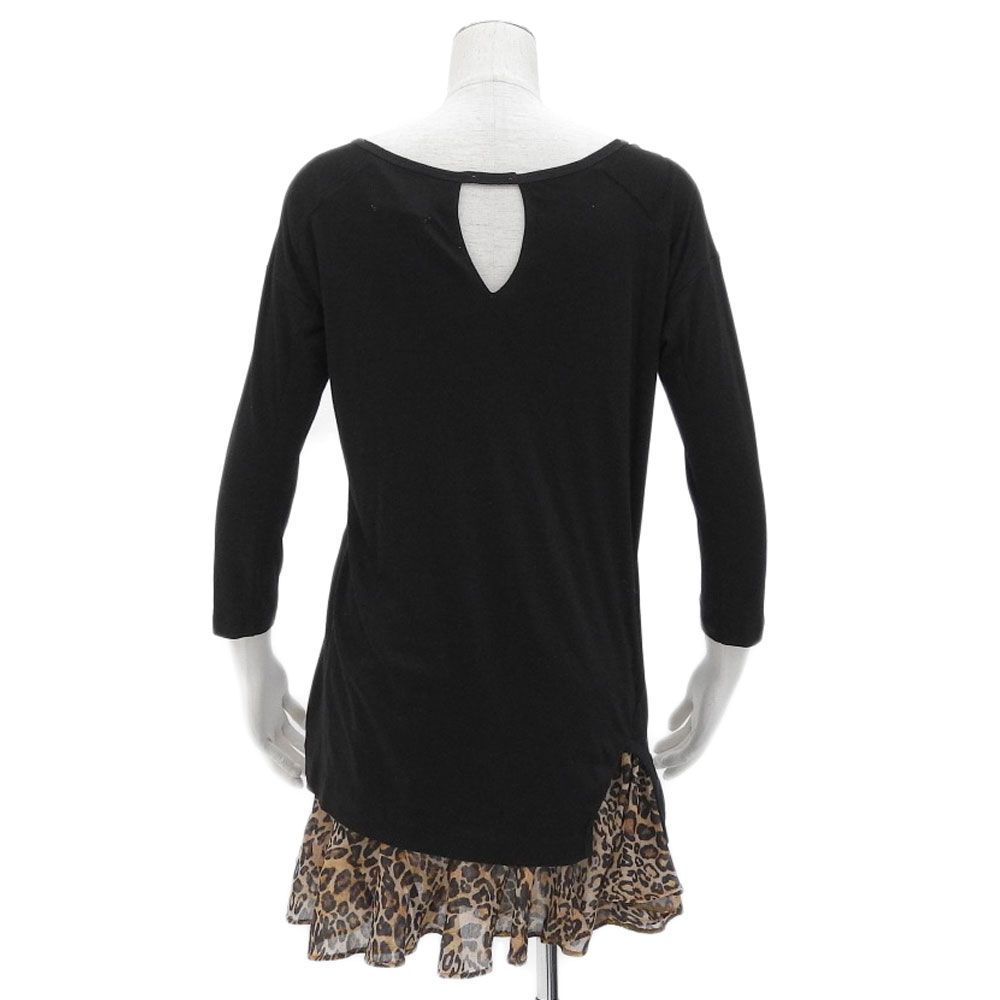 超 TOGA トーガ オープニングセレモニーコラボ レイヤード ワンピース 膝上 レオパード柄 クリーニング済 2 レディース 238229