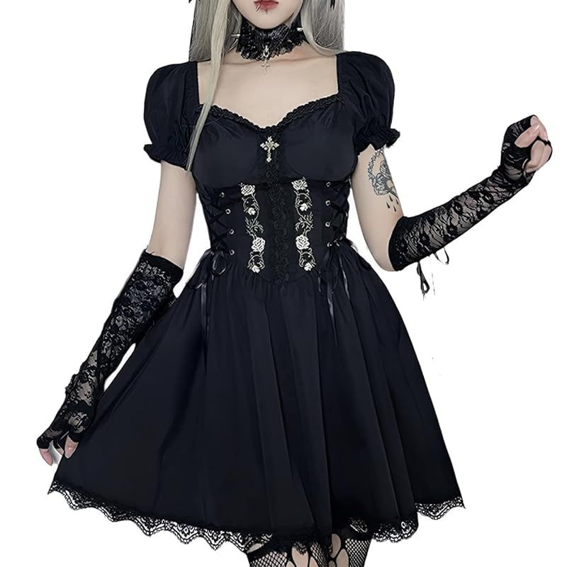 BODYLINE ゴスロリ ロリータ ドレス ワンピース ブラック リ