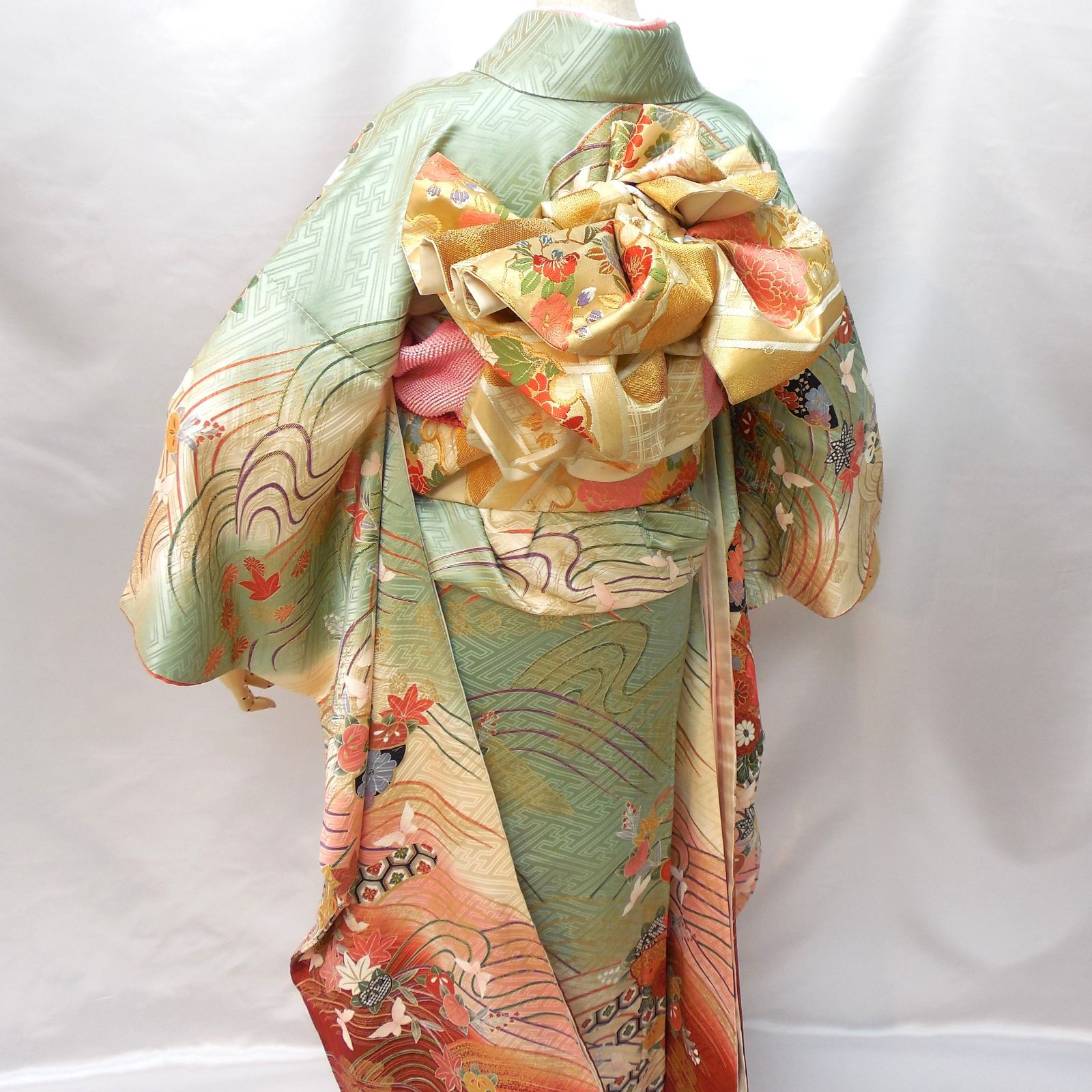 フォロワ割】極美品☆振袖フルセット 正絹 成人式 振袖 7点