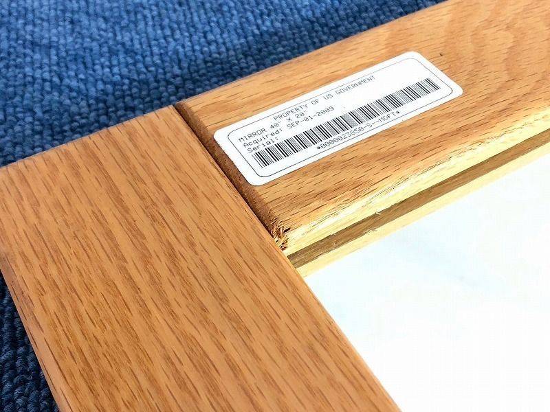 アンティーク　ブドウの葉装飾 銅製　ミラー アンティーク ブドウの葉装飾 銅製 ミラー ミラー/アンティーク