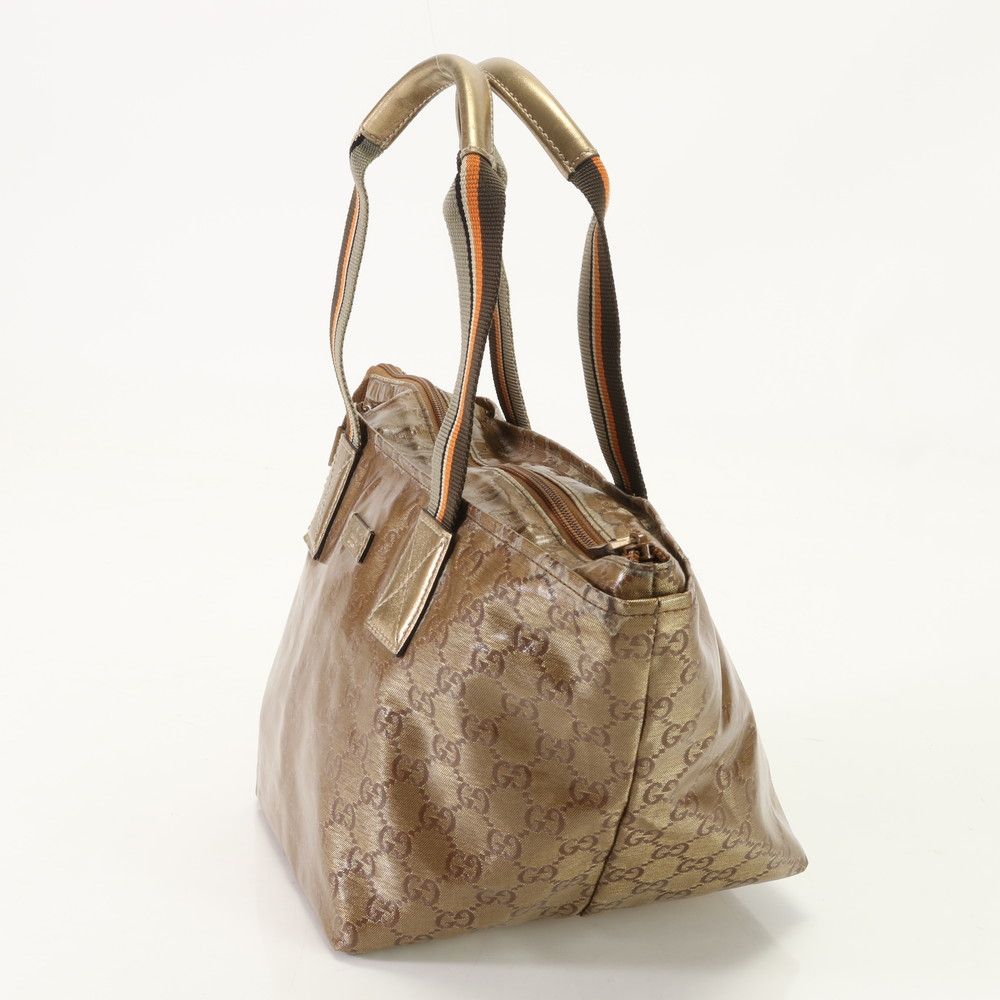 美品 グッチ GGクリスタル シェリーライン 131228 ハンドバッグ トート  