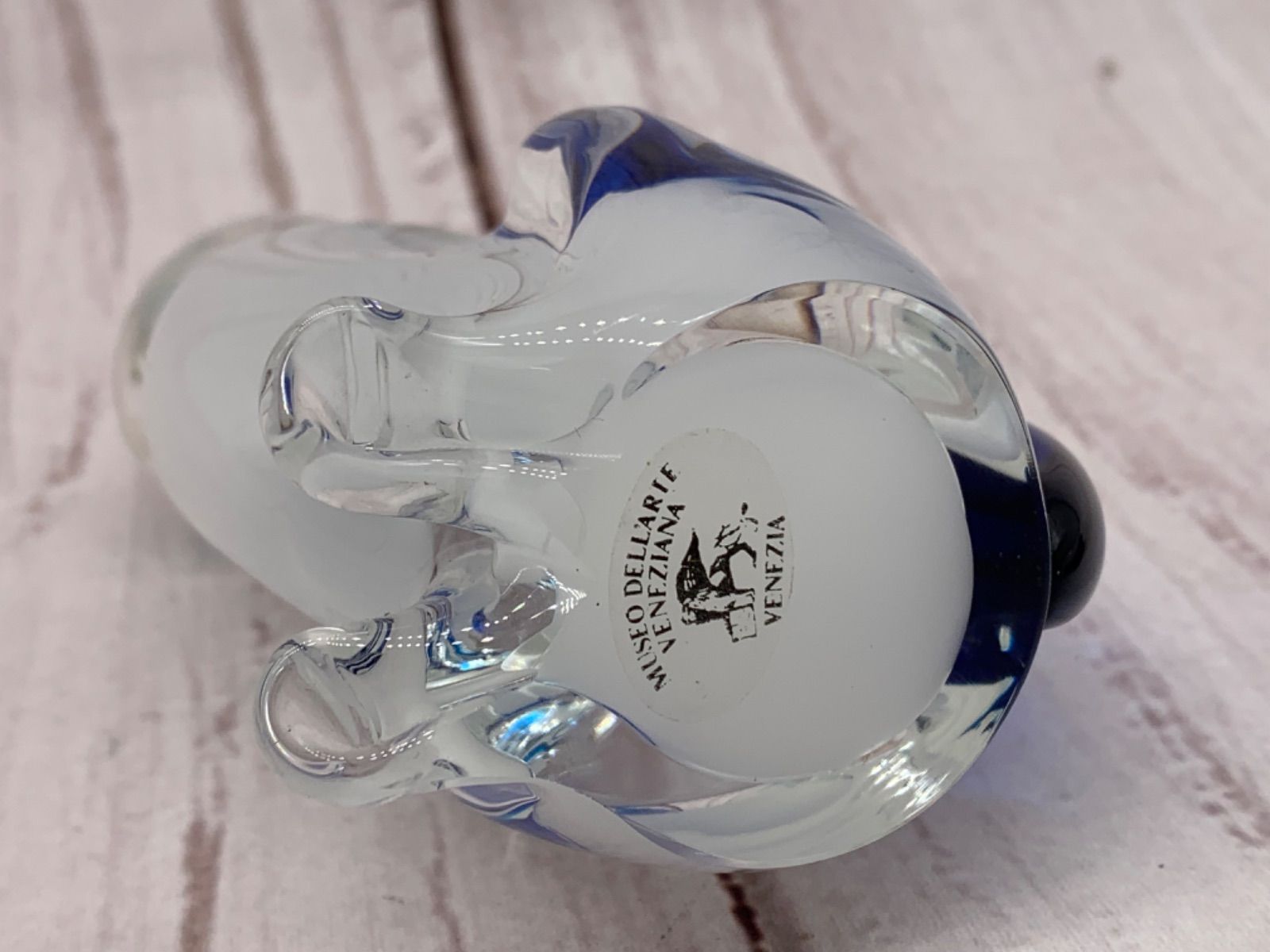 ベネチアンガラス Murano ムラノ　ムラーノ　猫　キャット　2点セット ヴェネチアングラス ベネチアンガラス ムラーノmurano 猫 ネコ