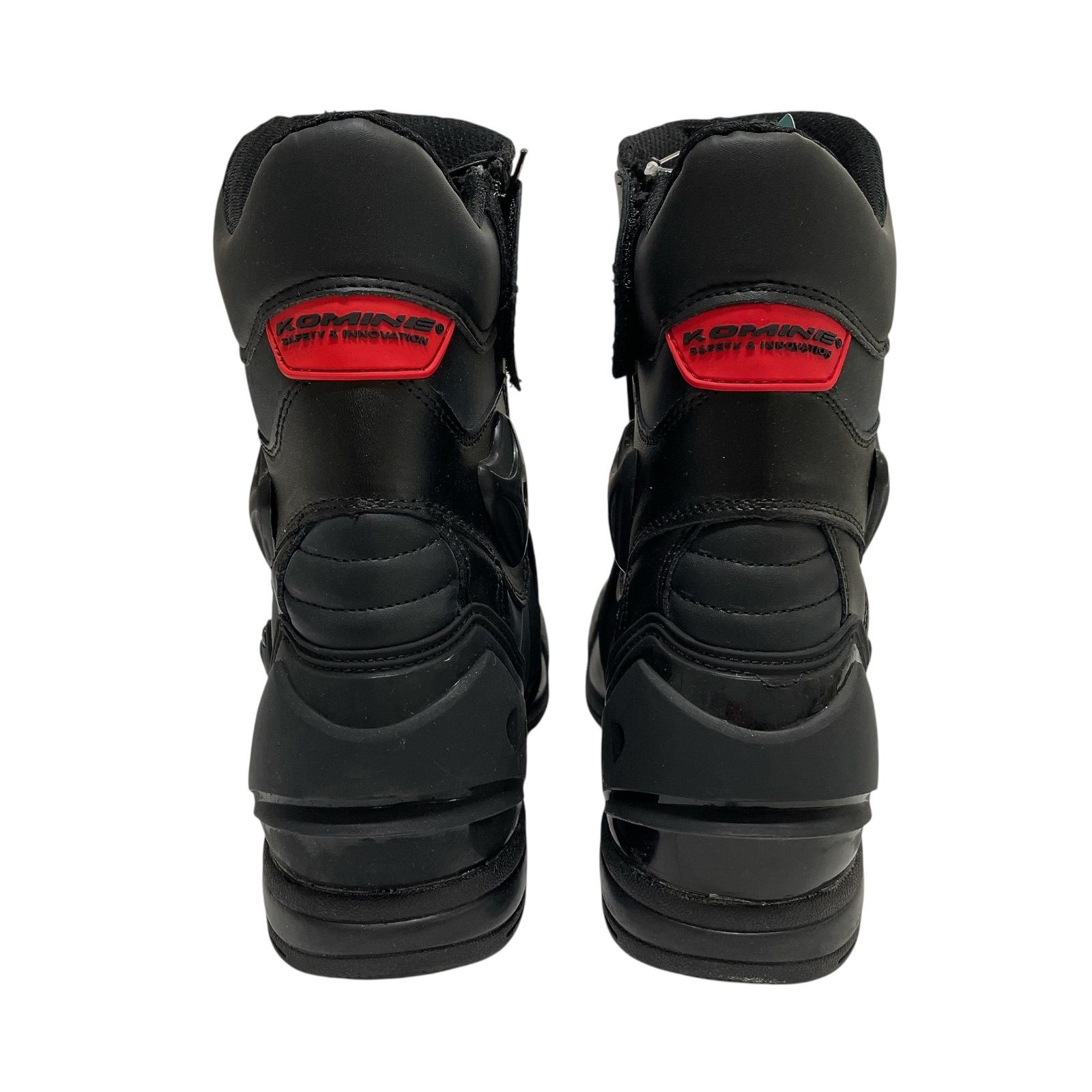 WJ18 タグ付き KOMINE コミネ BK-067 プロテクトスポーツショートライディングブーツ バイクブーツ スポーツライディング ブラック 27cm FFCRYSTALESIA_COM
