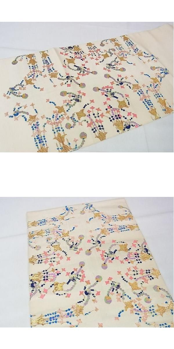 平和屋本店□極上 龍村平蔵製 本袋帯 千代の冠錦 金糸 逸品