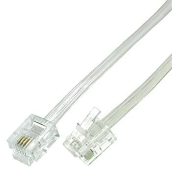 -非常に良い ミヨシ モジュラーケーブル 20m 6 4芯|2芯 電話ケーブル ホワイト TC-420WH