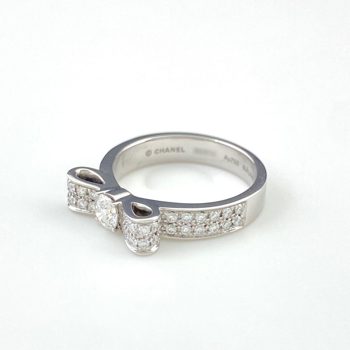 シャネル リュバンドゥ リング メレダイヤ リボンモチーフ9.5号 750 シャネル CHANEL リュバンドゥ シャネル リング 指輪 メレダイヤ
