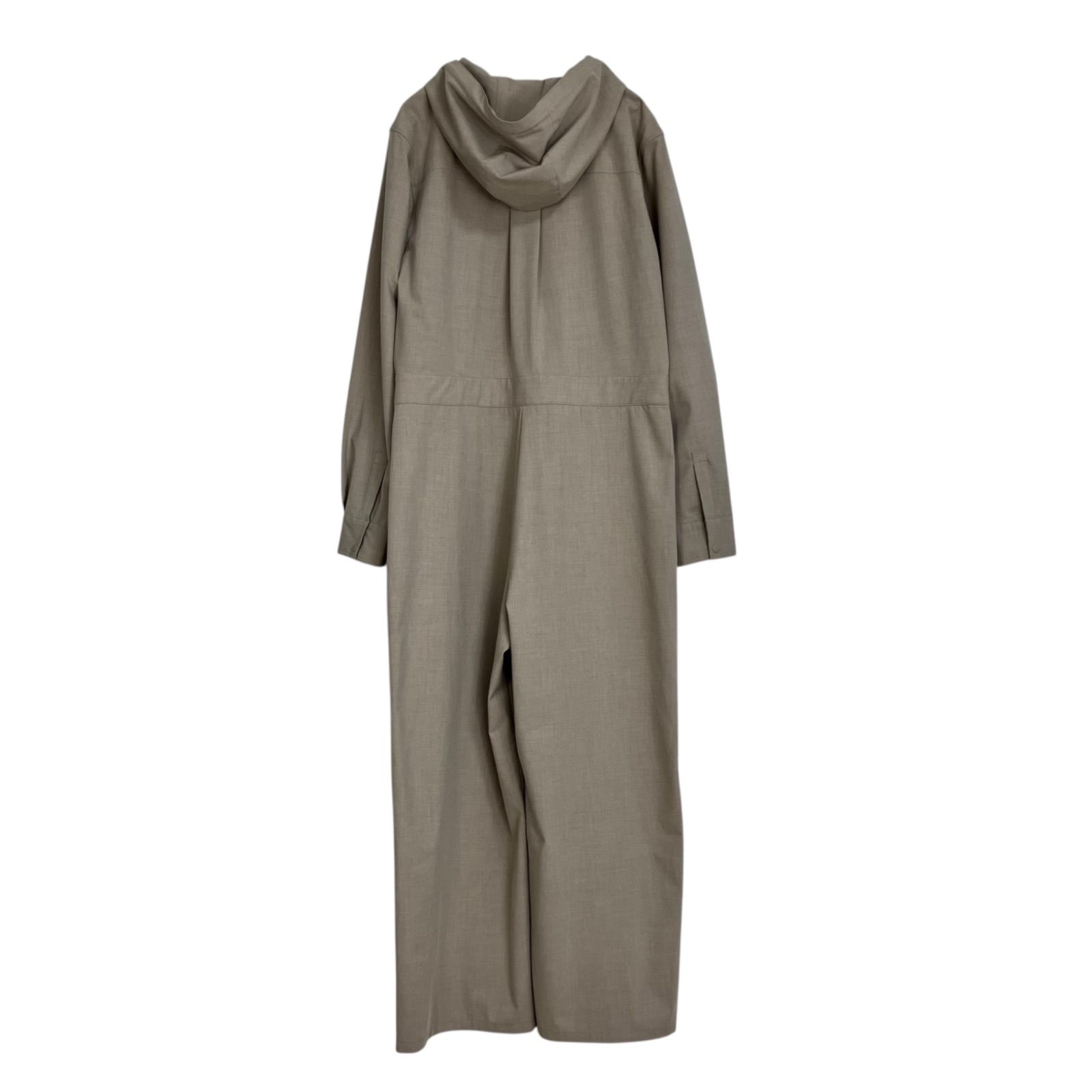 THE PAUSE 2025SS フーディージャンプスーツ F ライトベージュ Whim Gazette ウィムガゼット ポーズ つなぎ オールインワン フード付き WGP1051109A0001