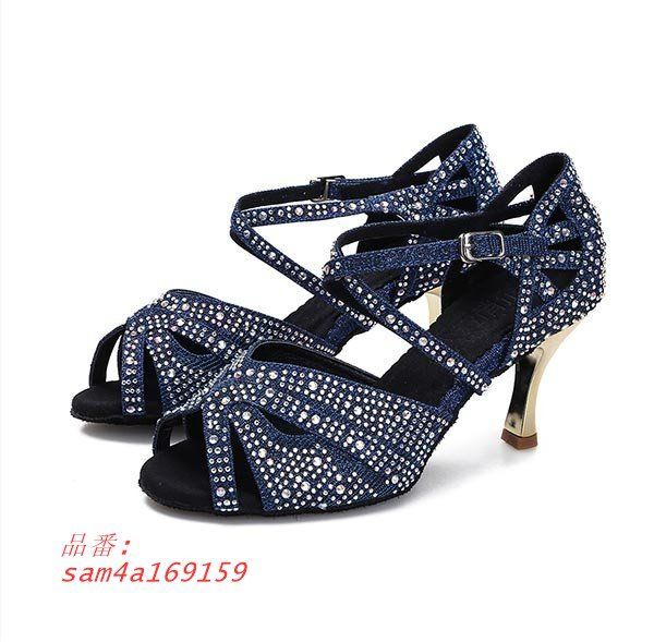 ダンスレディース 社交ダンス ダンスヒール ストラップ 演出 ヒール6CM 発表会 大きいサイズ 軽量で履きやすく am4a169159 LLC-HASEGAWATOSO_COM