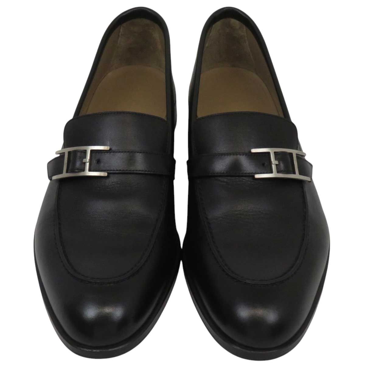 エルメス モントレー モカシン メンズ ブラック HERMES アパレル 小物