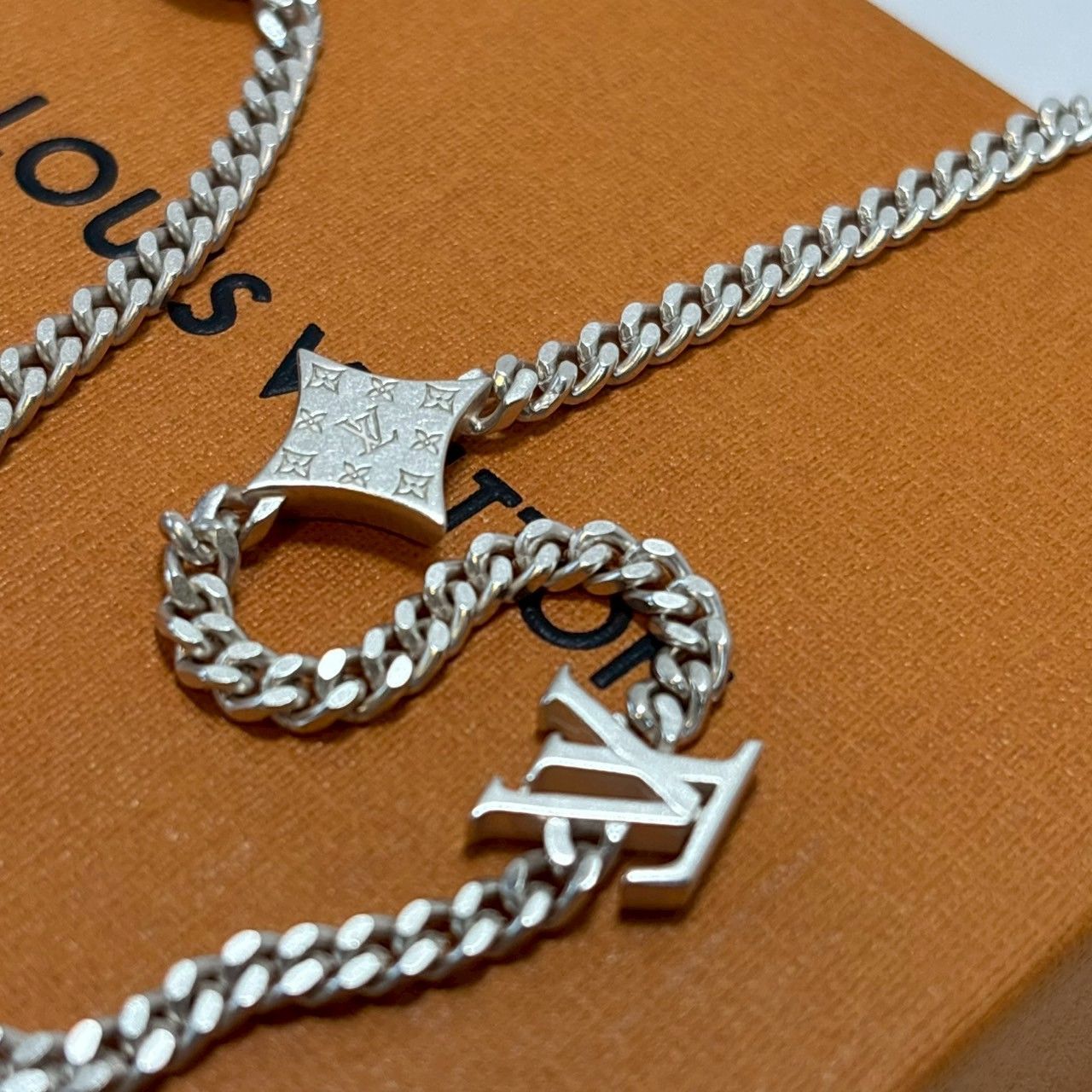 さかさLOUIS VUITTON シルバーネックレスＬＶスピード 楽天市場】【美品】ルイヴィトン【LOUIS VUITTON】M02225