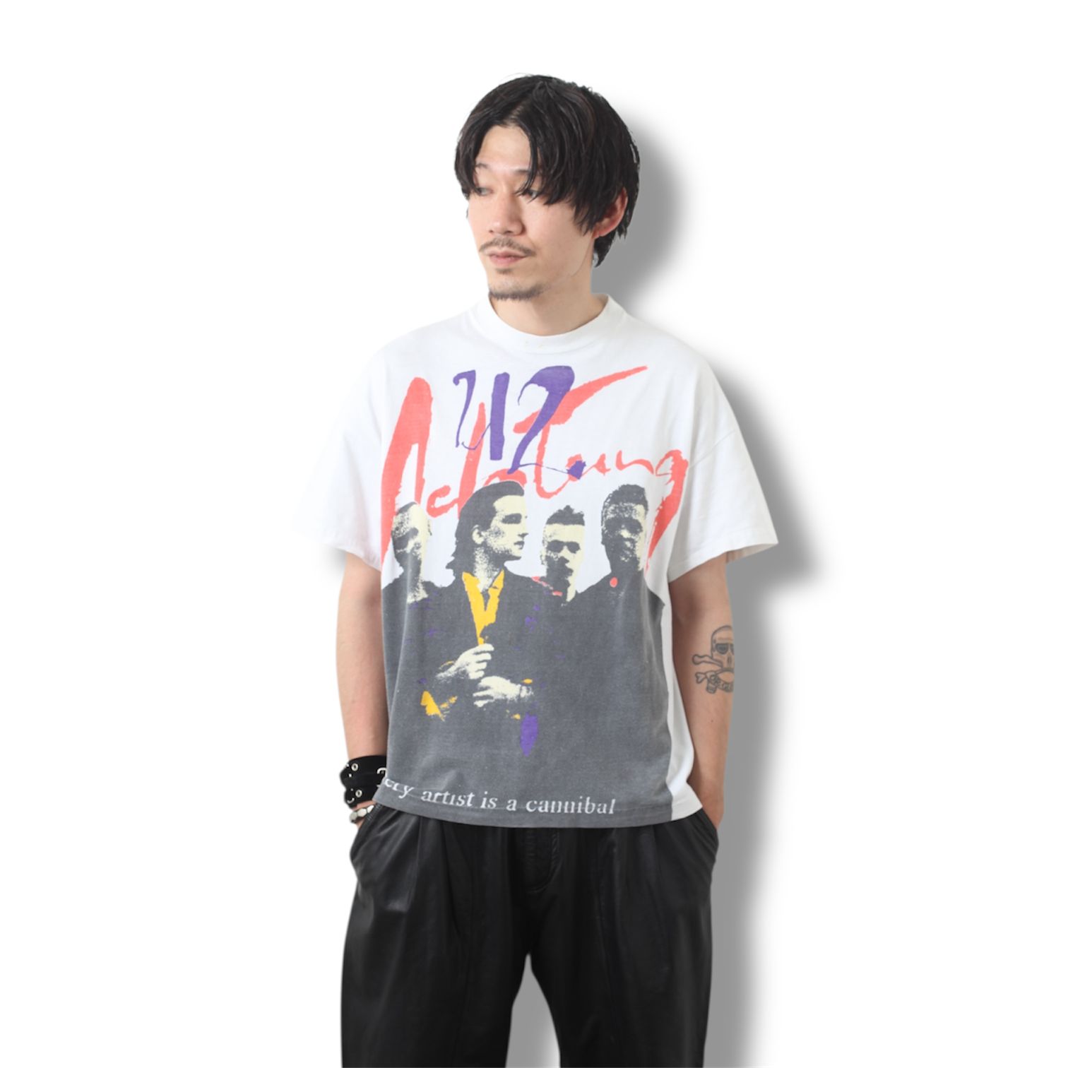 古着 90s ユーツー Tシャツ USA製 ホワイト XL 当時物 ヴィンテージ 