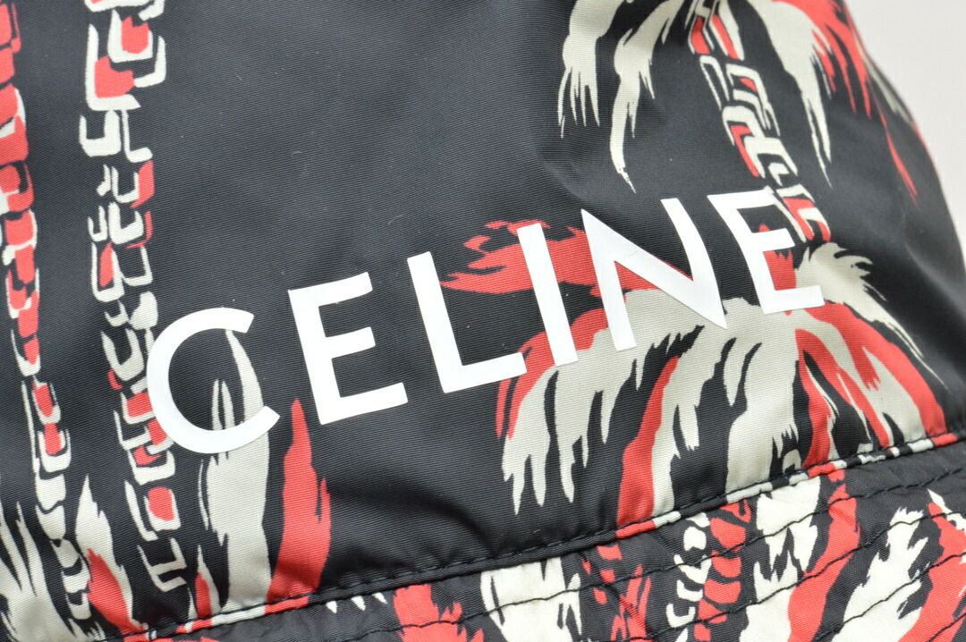 セリーヌ CELINE パームツリー ロゴプリント 総柄 バケット