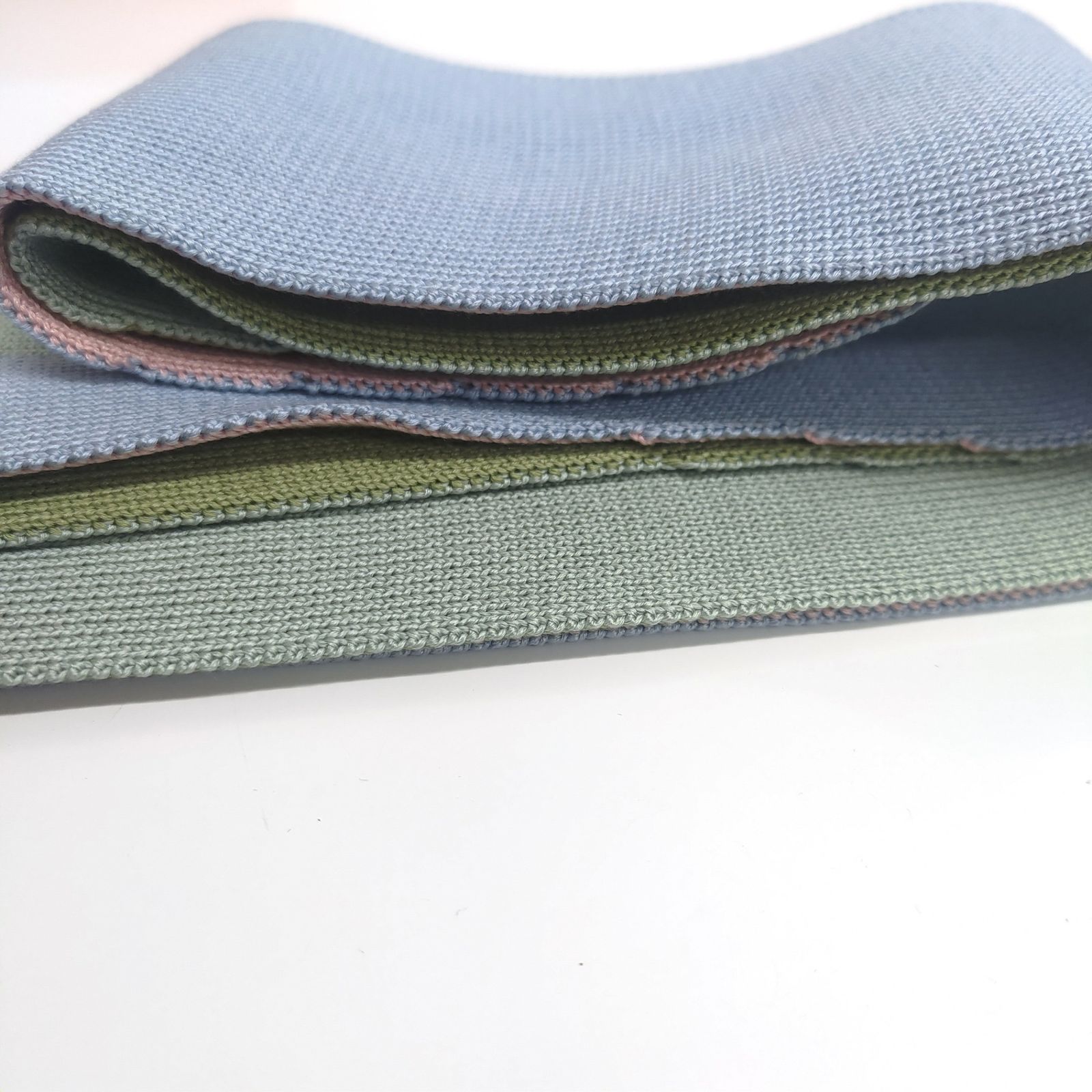 HERMES エルメス 4Way キャトルタン ニット タイ ブルー グリーン  