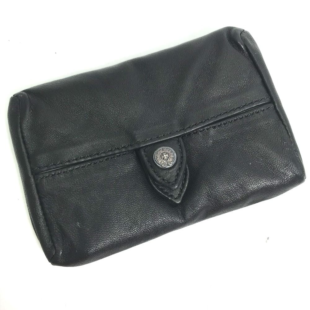 CHROME HEARTS クロムハーツ ポーチ WALLET TIRED TEARS  レザー