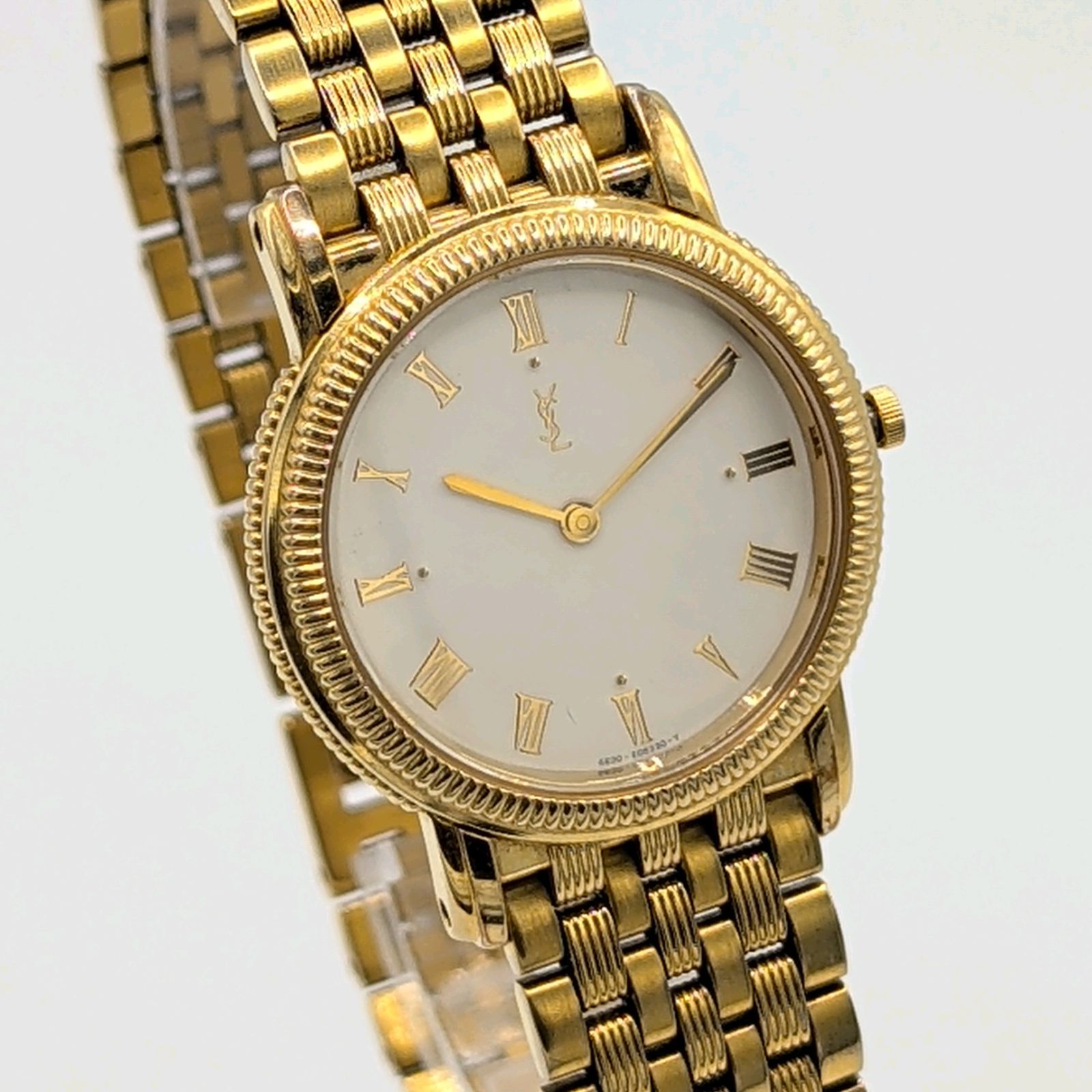 Yves Saint Laurent Watch quartz Gold men's Y2K Vintage 4625