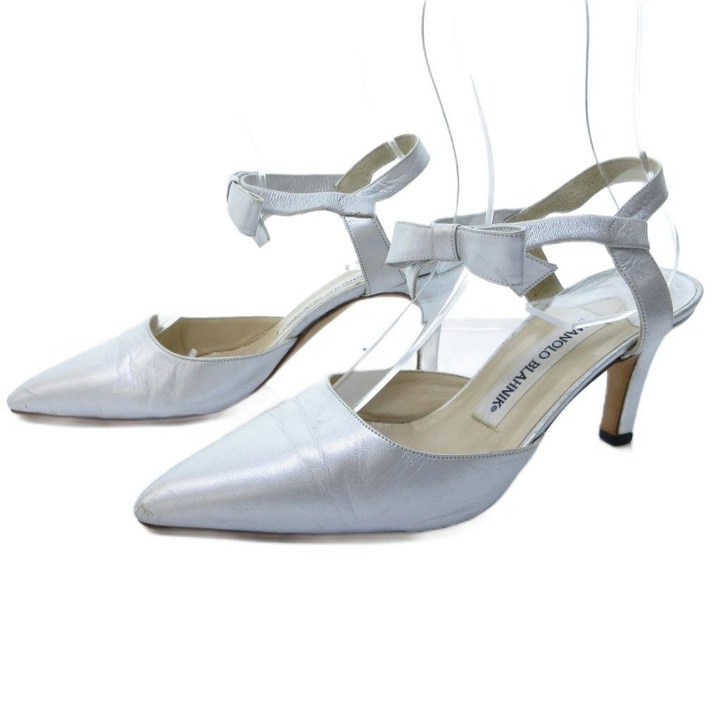 マノロブラニク MANOLO BLAHNIK サンダル ミュール ポインテッド