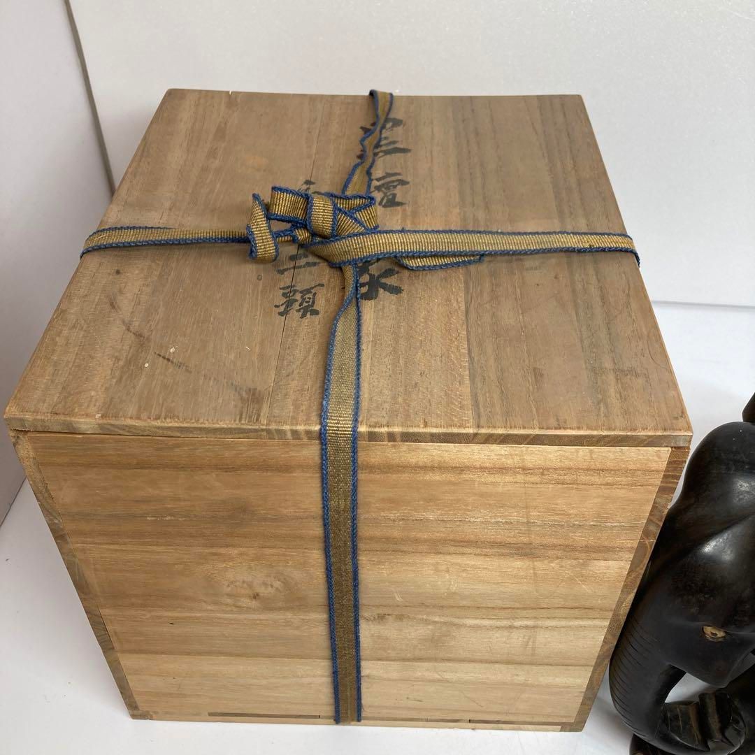 時代　黒檀　象　親子　置物　共箱　3525g  東さ5-0517② 時代 黒檀 象 親子 置物 共箱 3525g 東さ5-0517② - メルカリ