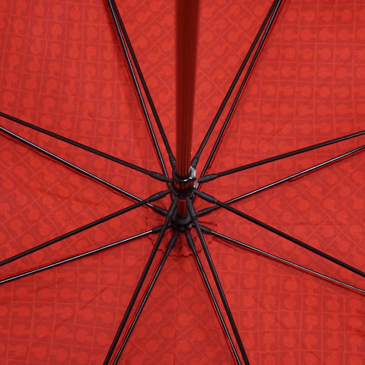 傘 GHERARDINI ゲラルディーニ USED美品 モノグラム レッド 日本