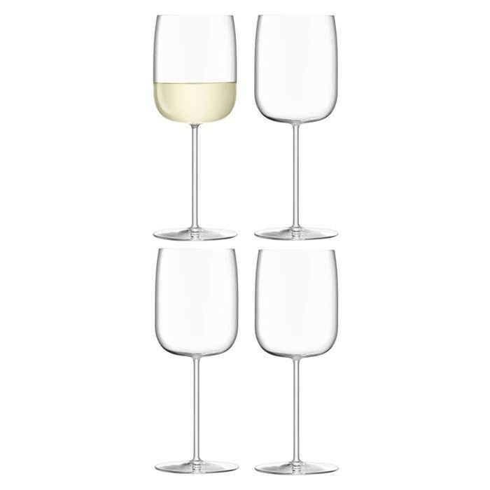 LSA BOROUGH ボロー Wine Glass ワイングラス G1620-14-301 380ml×4個セット  / エルエスエー グラス ガラス