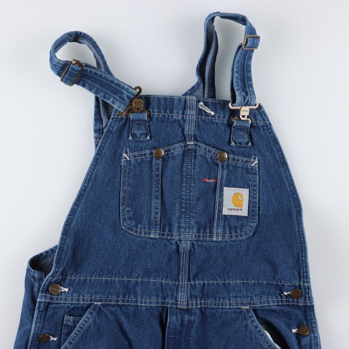 なかまつです。様カーハート carhartt 古着 デニム オーバーオール 90s Carhartt カーハート デニムオーバーオール ワーク ペンキ