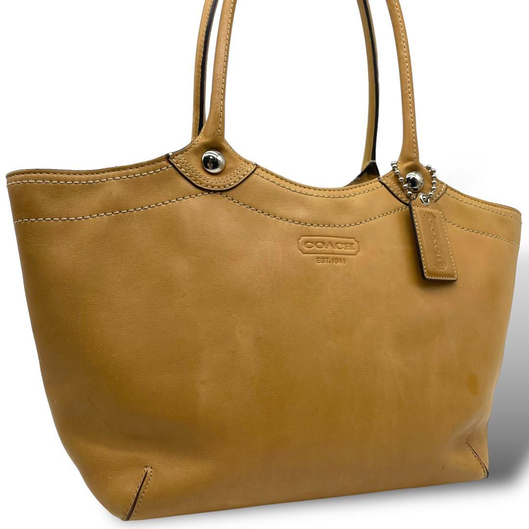 COACH コーチ トートバッグ USED COACH コーチ トートバッグ レザー 茶