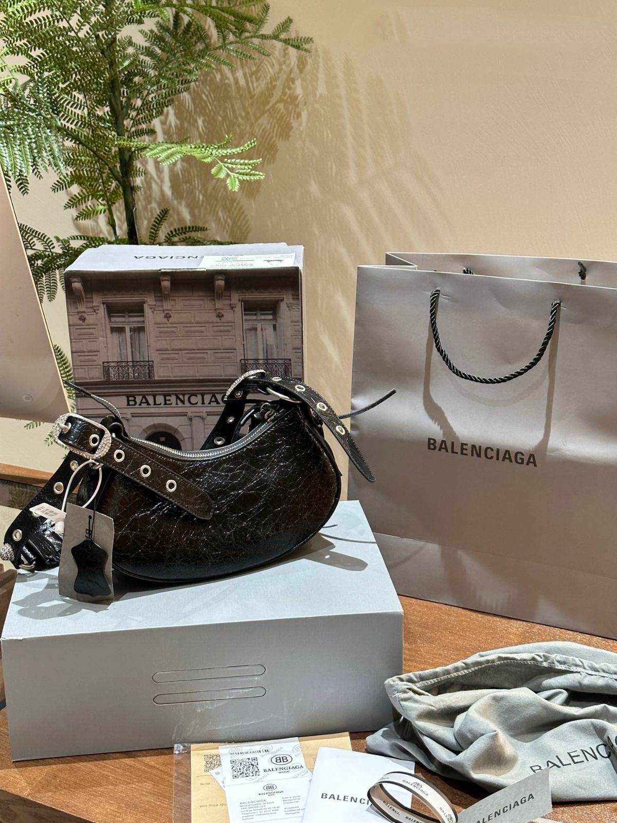 バレンシアガ BALENCIAGA  Le cagole ショルダーバッグ ダイヤモンド