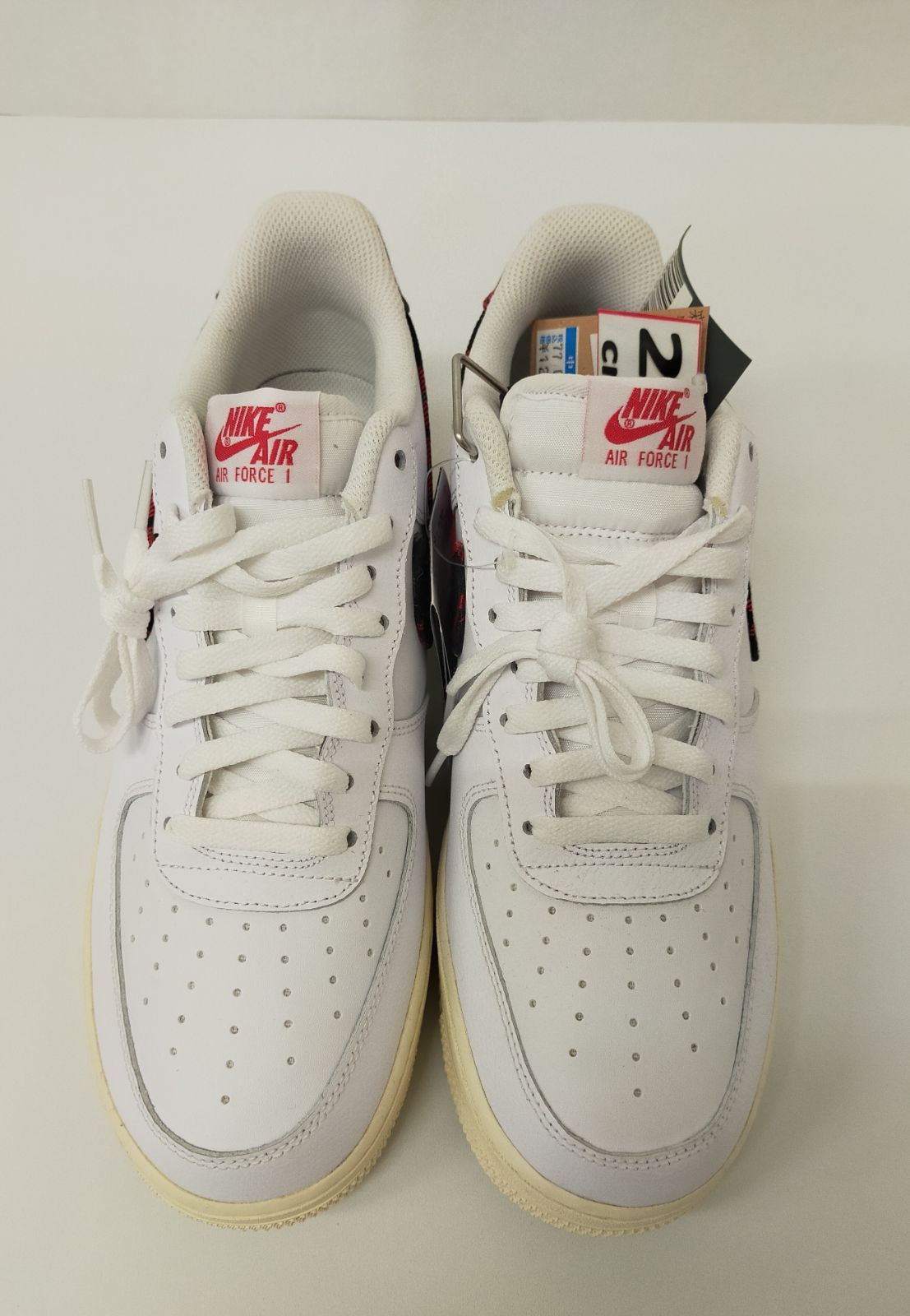 77.Nike Air Force 1 Low Plaid 28cm ホワイト系 チェックスウッシュ 