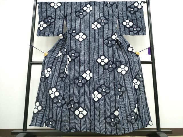 平和屋着物∴夏物 浴衣 有松鳴海絞り 舞花間道 綿 逸品 CAAW0984ng