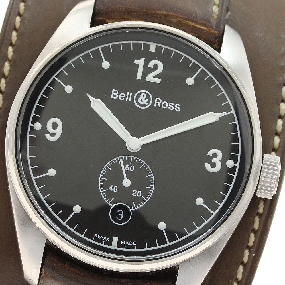 ベル＆ロス Bell＆Ross 123B ヴィンテージ123 スモールセコンド 自動巻き メンズ保証書付き_914076