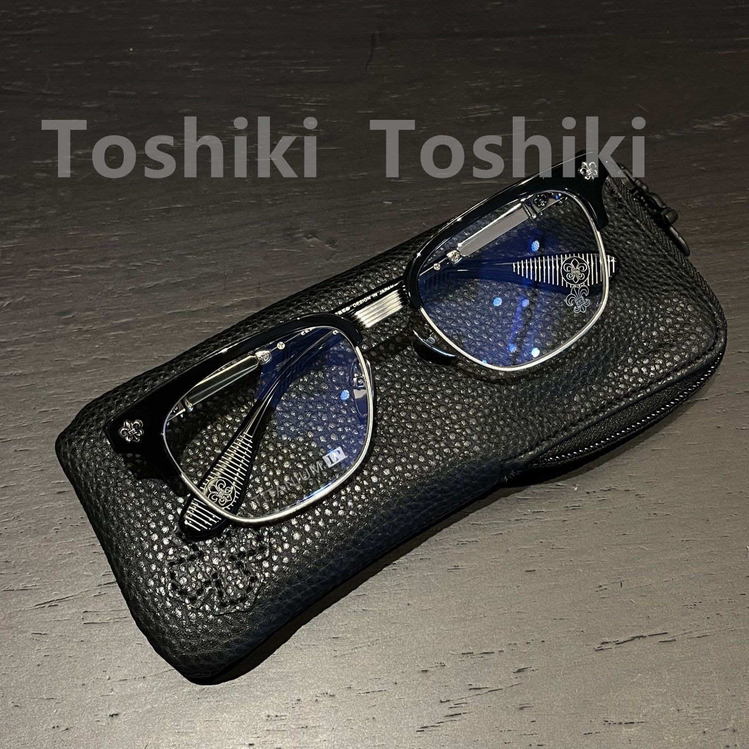 美品 クロムハーツ chrome hearts BONENNOISSEUR II フレーム メガネ 